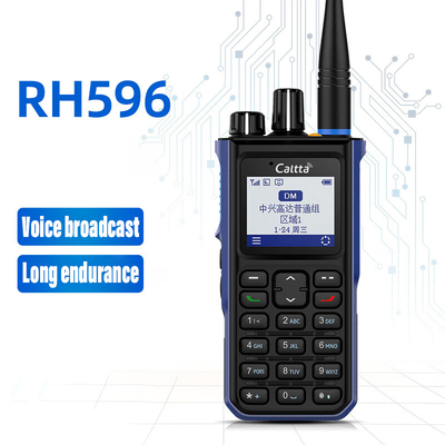 Đài phát thanh kỹ thuật số hai chiều RH596 Kiểm tra không thấm nước và không bụi Đường sắt kỹ thuật số Ghi âm tiếng nói rõ ràng Walkie Talkies