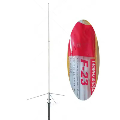 Kim cương F23 F23H ăng-ten tăng cường cao 4,53m ăng-ten trạm cơ sở sợi thủy tinh VHF với biểu đồ cắt