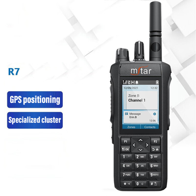 Digital Two Way Radio R7 rõ ràng và lớn gọi GPS định vị cụm chuyên ngành