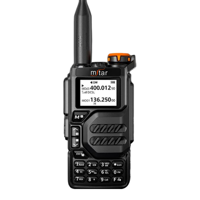 M-UV6 AM/FM 2 chiều Radio Walkie Talkie Multi Segment Intercom 200 kênh Long Talk Distance