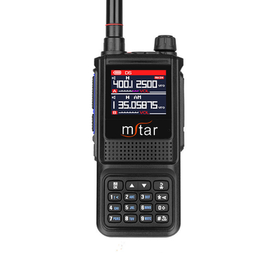 1-8km Máy cầm tay M-UV7 Phạm vi đầy đủ khẩn cấp Cảnh báo vô tuyến hai chiều Màn hình LCD