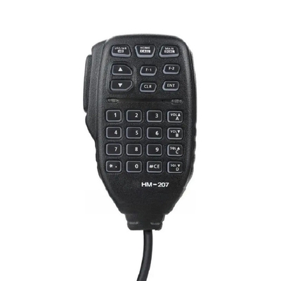 HM-207 PTT Không thấm nước Máy phát tầm xa Đen Walkie Talkie Microphone Speaker