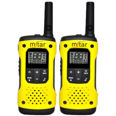 Motorola T92 Radio hai chiều cầm tay kiểu đầu cuối màu vàng Walkie Talkie cho nhu cầu