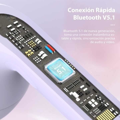 Tai nghe và microphone 51-60 Ms Delay Time tai nghe không dây và microphone với kết nối không dây và chip JL