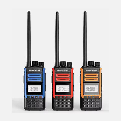 BF-H7 Dual Band Portable Walkie Talkie VHF UHF 136-174MHZ 400-520MHZ IPX4 Waterproof with 1000-1500mAh Battery