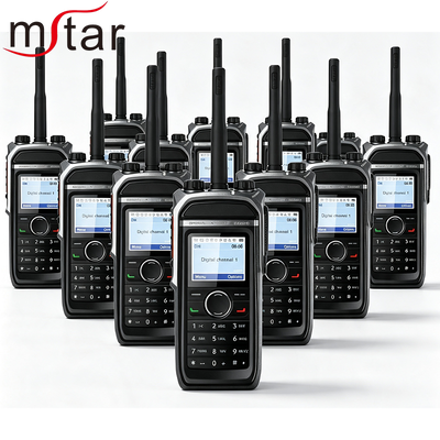 DMR Radio kỹ thuật số Radio hai chiều với IP67 chống nước 1024 kênh và GPS Bluetooth tùy chọn cho Hytera MSTAR